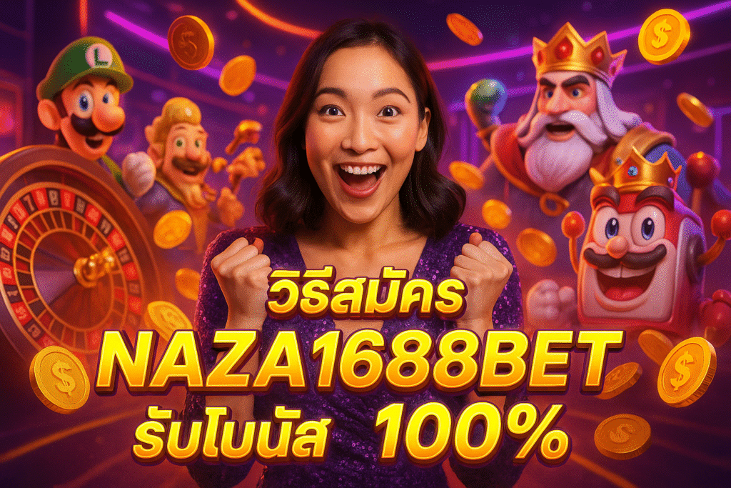 วิธีสมัคร NAZA1688BET รับโบนัส 100%