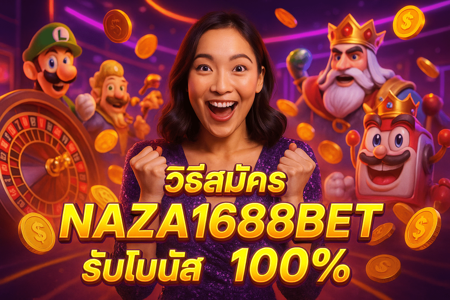 วิธีสมัคร NAZA1688BET รับโบนัส 100%