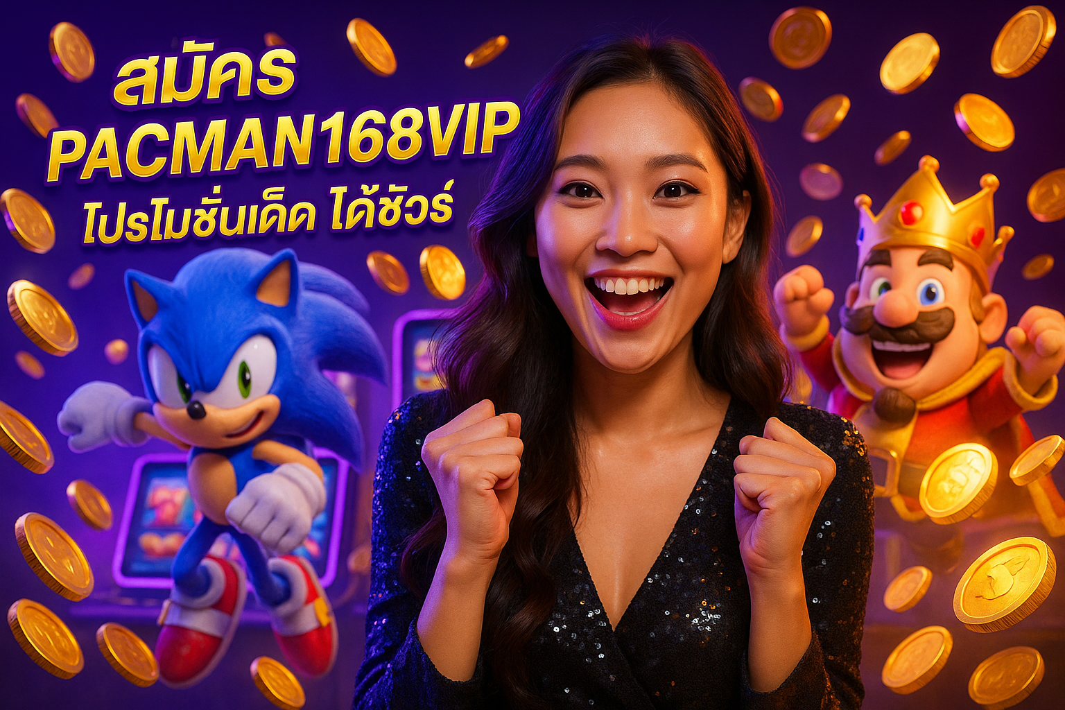 สมัคร PACMAN168VIP โปรโมชั่นเด็ด ได้ชัวร์