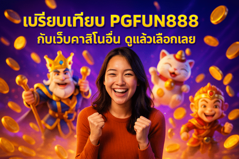 เปรียบเทียบ PGFUN888 กับเว็บคาสิโนอื่น ดูแล้วเลือกเลย